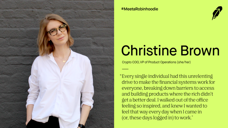 Meet a Robinhoodie: Christine Brown