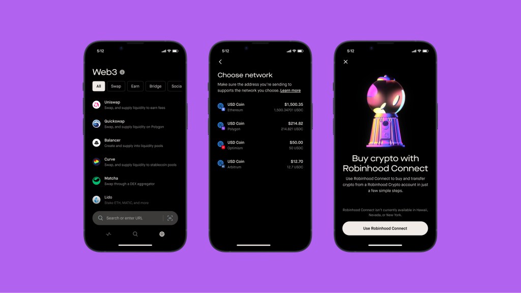 Robinhood extends Web3 wallet support to bitcoin, dogecoin