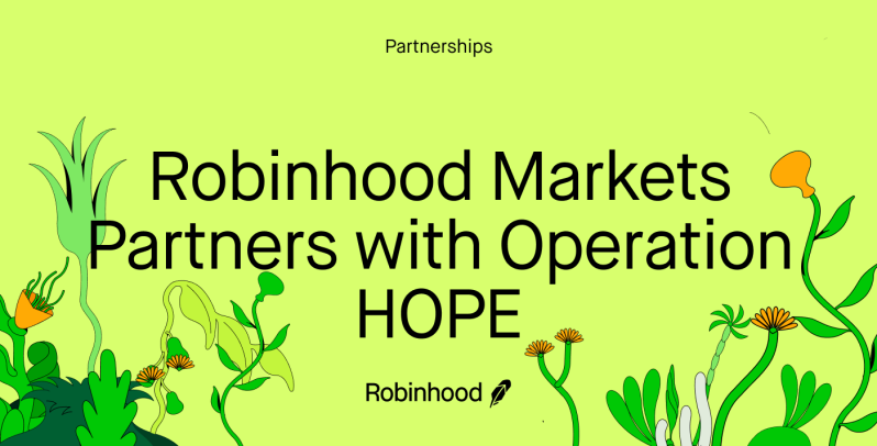 Robinhood Partners with Operation HOPE in Support of the 1865 Project 